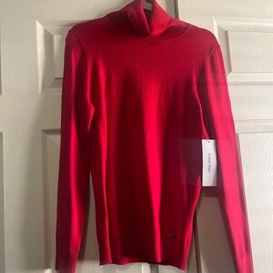 Calvin Klein Red Turtleneck Sweater M
